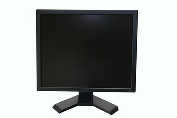lcd monitor in isolate background