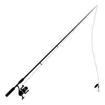 Fishing Rod Isolated on white