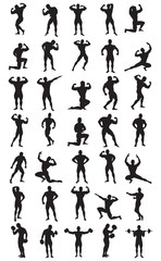 Bodybuilder Silhouettes