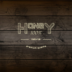 Honey badges logos and labels for any use