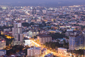 Fototapeta na wymiar pattaya city at night