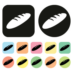 Bread icon. vector