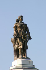 Obraz premium Москва. ВВЦ. Статуя на павильоне 