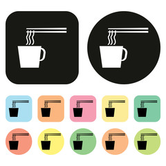instant noodle icon. noodle icon