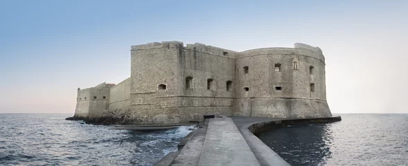 Foto auf Acrylglas Gründungsarbeit Festung mitten im Meer
