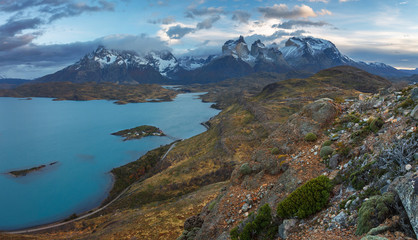 Naklejka na ściany i meble National Park Torres del Paine, Patagonia, Chile