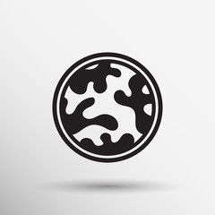 camouflage fabric pattern shape badges stickers labels icon