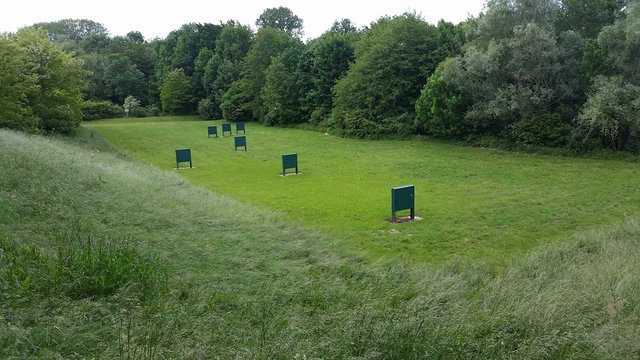Zone de tir &agrave; l'arc