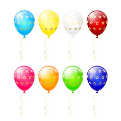 Balloons with stars