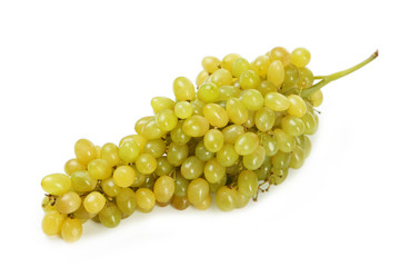 Green grape isolated on white
