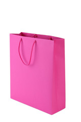 Colorful shopping bags isolated on white