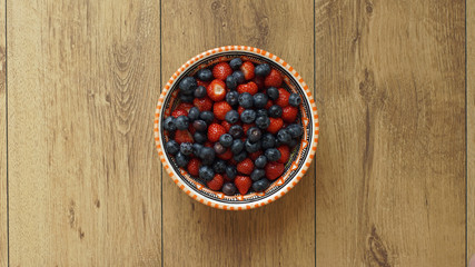 Berries and strawberries