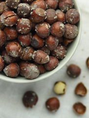 nuts with salt