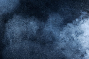 abstract white powder explosion