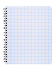 Copybook isolated on white background