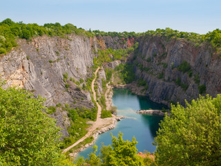 Old lime quarry called Big Amerika