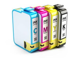 Inkjet CMYK printer cartridges