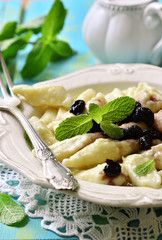 Lazy dumplings from cottage cheese.