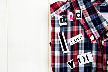 Dad I Love You Letters and Shirt