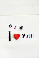 Dad I Love You Letters