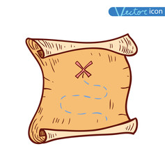 Treasure map. vector illustration. 
