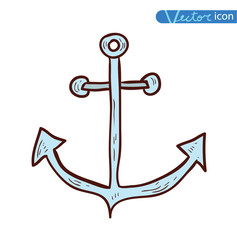 Anchor icon vector illustration. 