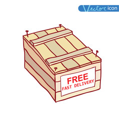 shipping box. Vector illustration