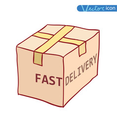 shipping box. Vector illustration
