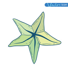 icon Starfishes .hand drawn Vector Illustration