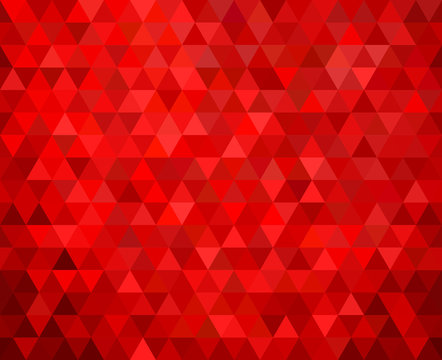 Seamless Red Geometric Background