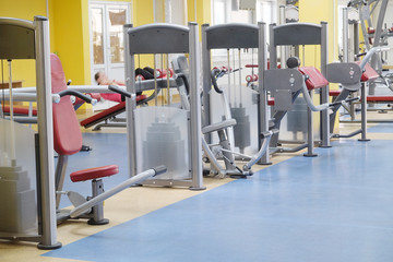 Interior of a fitness hall