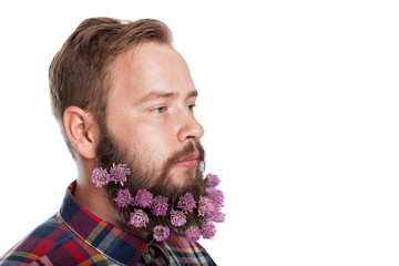 Portrait of handsome man with beard