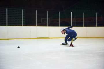 Obraz premium speed skating