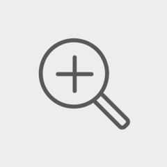 Fototapeta premium Increase the volume thin line icon