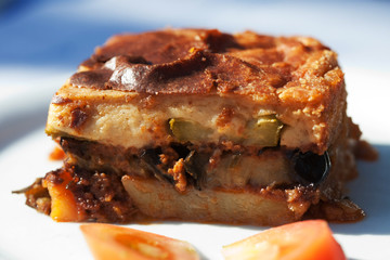 Greek cuisine. Moussaka.