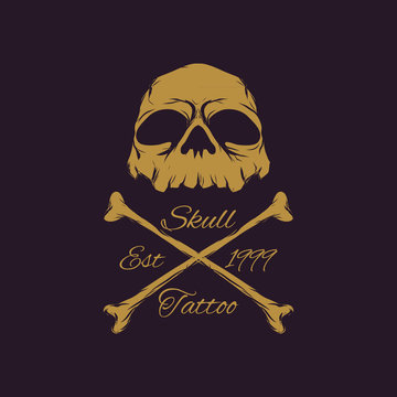 Naklejki Skull Badges logo vector