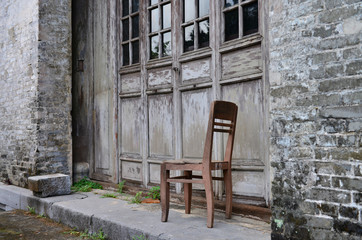 Fototapeta na wymiar Wood chair