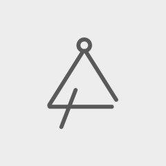 Triangle thin line icon