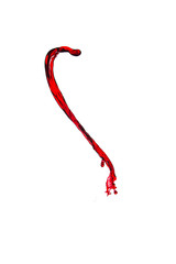 splash of wine on a white background