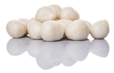 Fish balls on white background