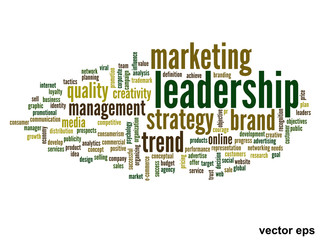 Vector conceptual business word cloud