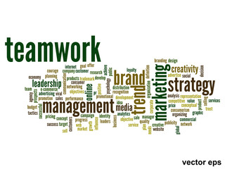 Vector conceptual business word cloud