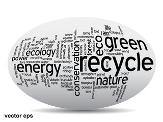 Conceptual ecology word cloud