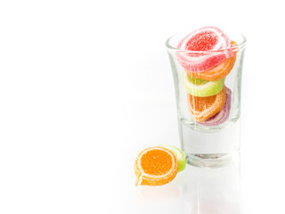 colorful fruit jellys