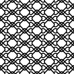 Fototapeta premium Black and white geometric seamless pattern modern stylish.