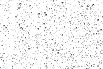 Water drops on glass.