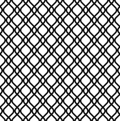 Fototapeta premium Black and white geometric seamless pattern modern stylish.