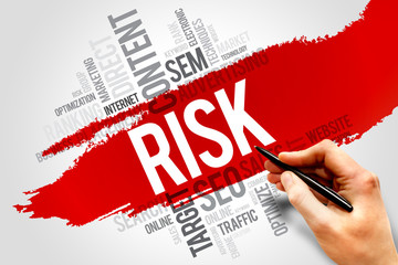 RISK word cloud, business concept