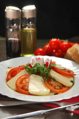 Caprese salad mozzarella tomato