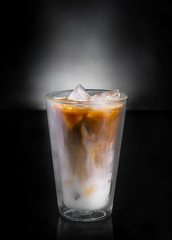 Ice latte coffee